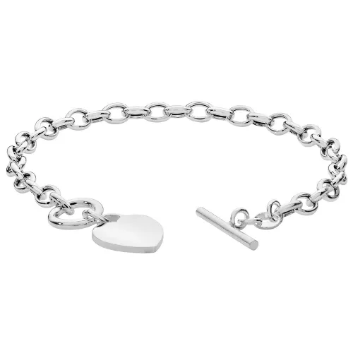 Silver Ladies' T-Bar Bracelet 6.6g